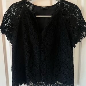 Black Lace JCrew Shirt